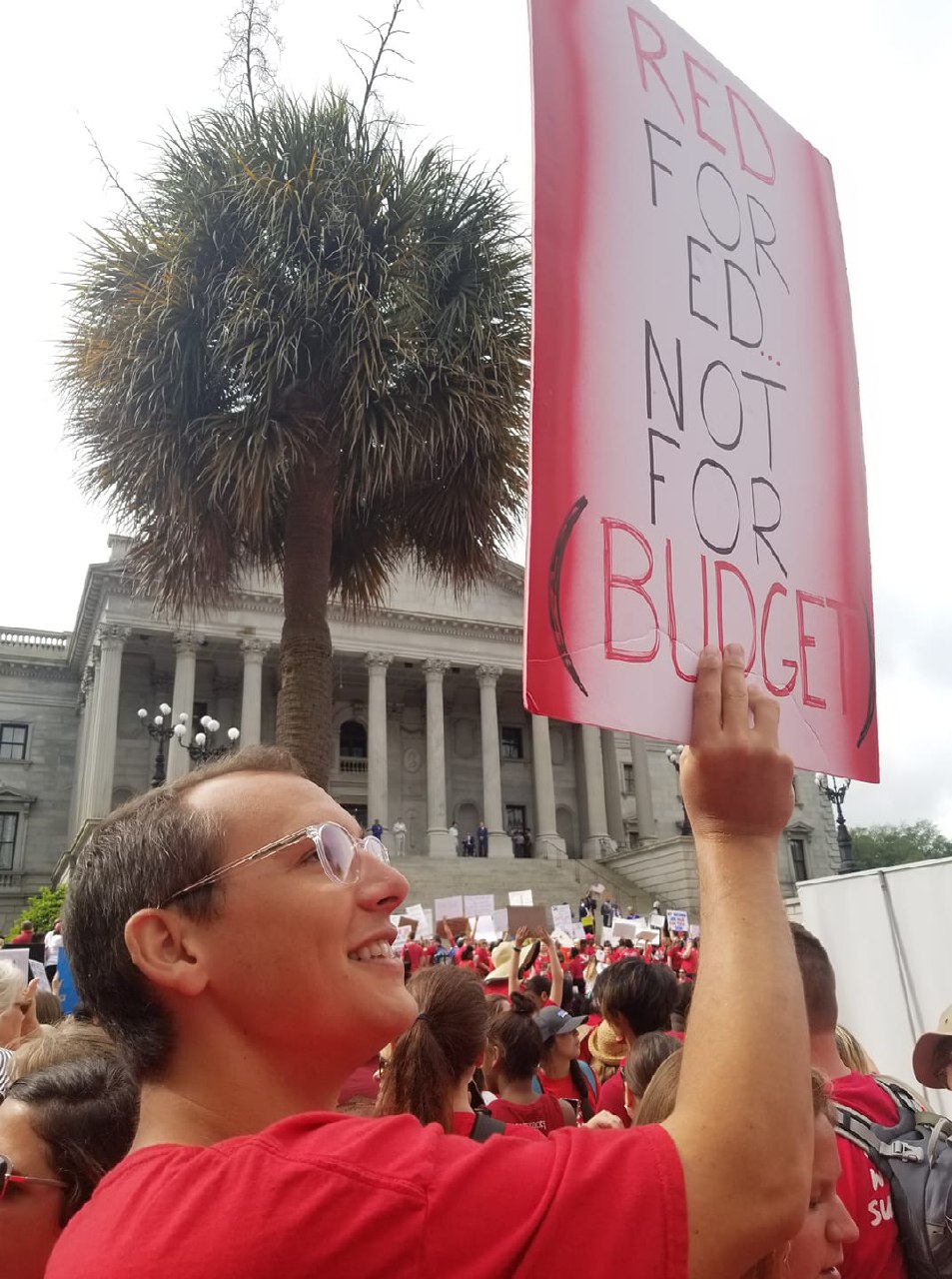 Red for Ed rally, SC State Capitol
