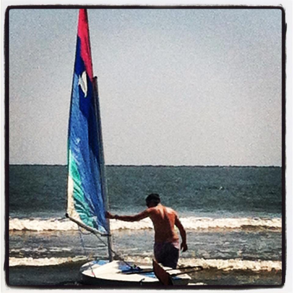 Sailing catamaran